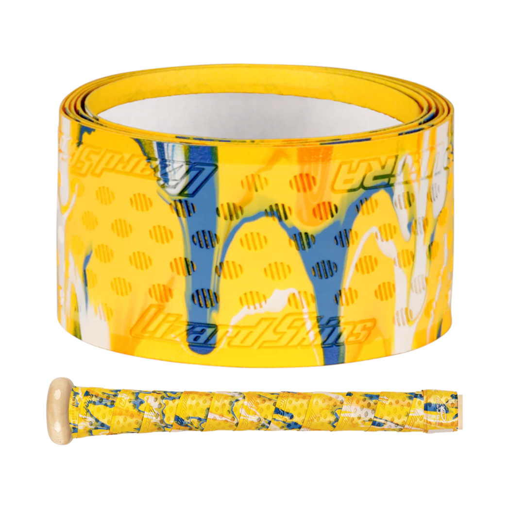 Lizard Skins Camo 1.1 mm Dura Soft Polymer Bat Grip â€” Canary Camo