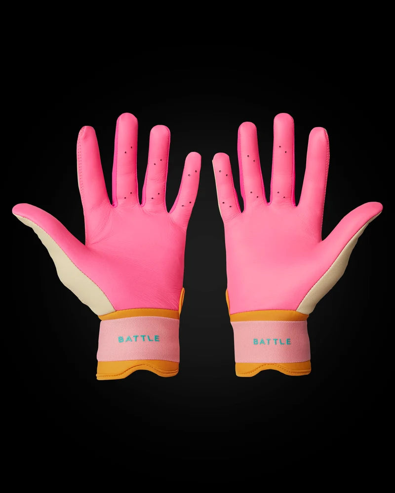 Warstic IK3 Pro Long Cuff Youth Batting Gloves Tropic Thunder