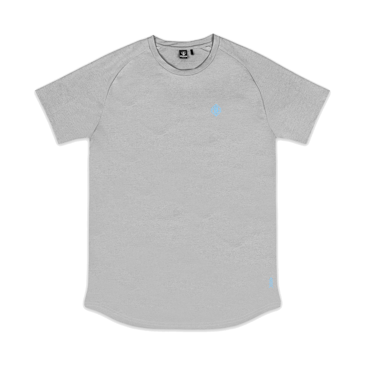 Baseball Lifestyle Diamond Tech Youth Tee Grey/Light Blue 1