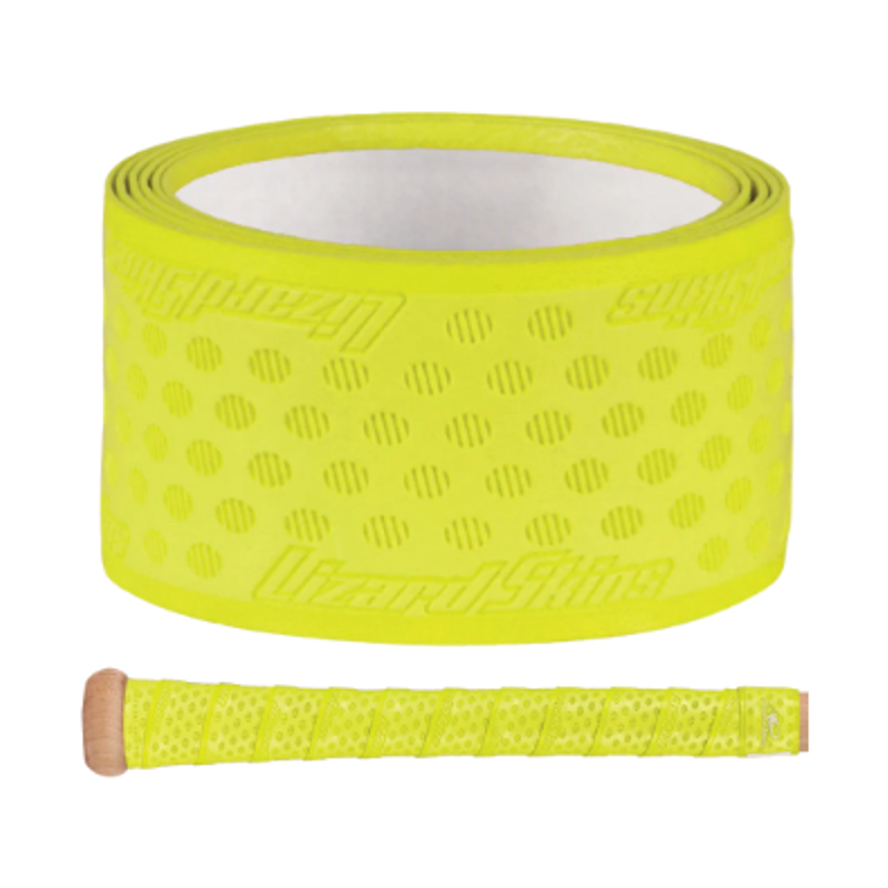 Lizard Skins 0.5 mm Dura Soft Polymer Bat Grip â€” Neon Yellow