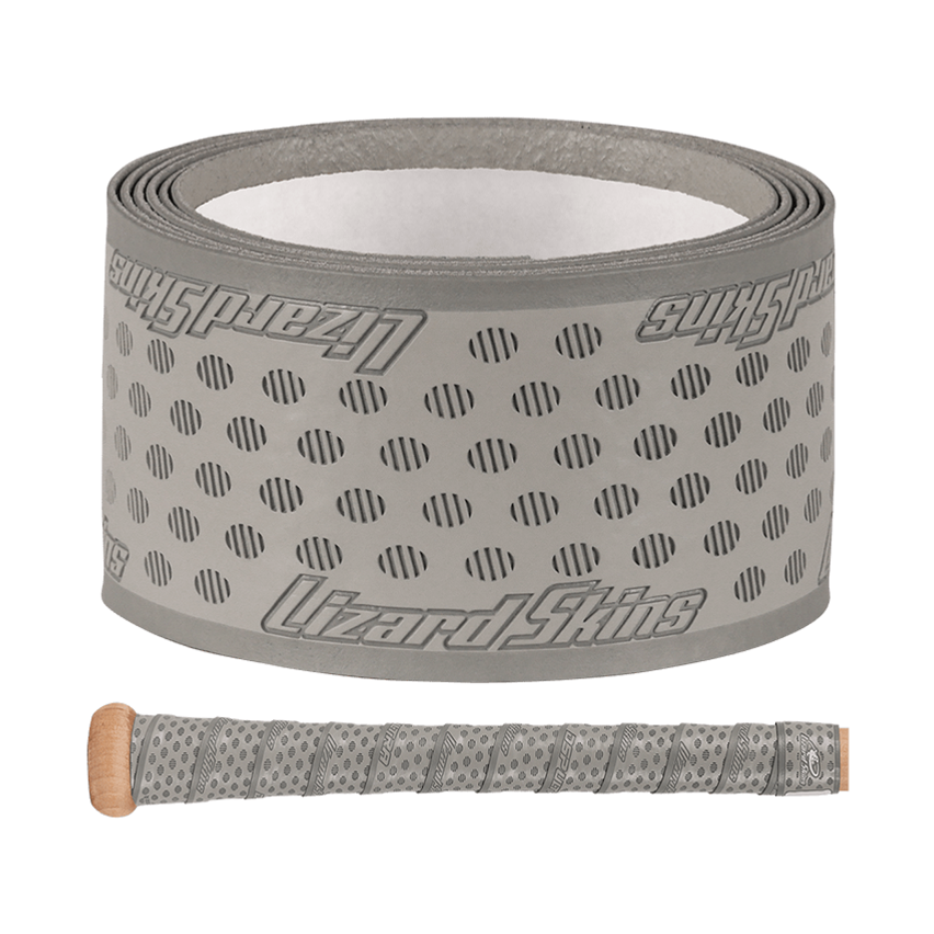 Lizard Skins 0.5 mm Dura Soft Polymer Bat Grip â€” Platinum Grey