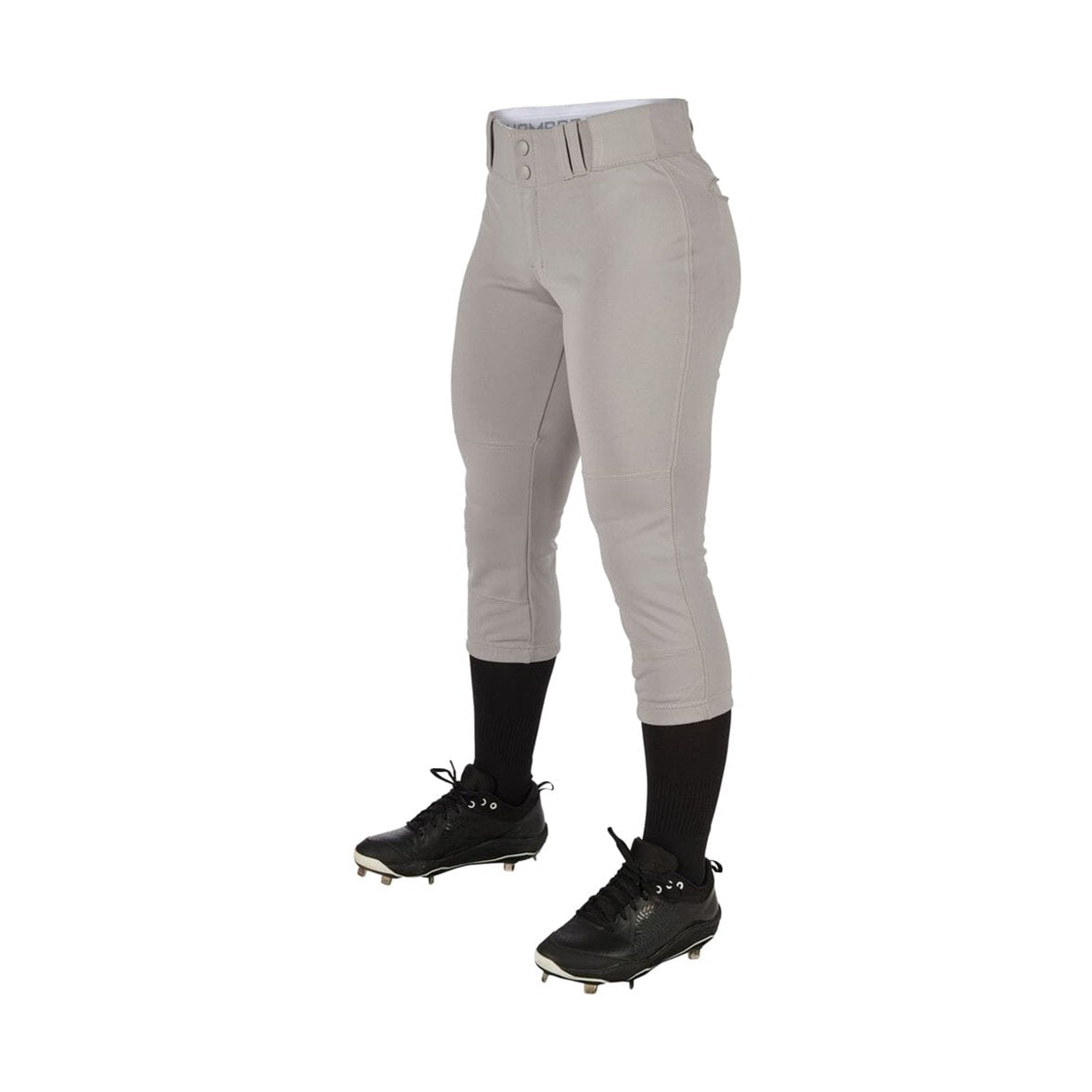 Champro Youth Tournament Girls Traditional Low-Rise Softball Pants â€” Grey