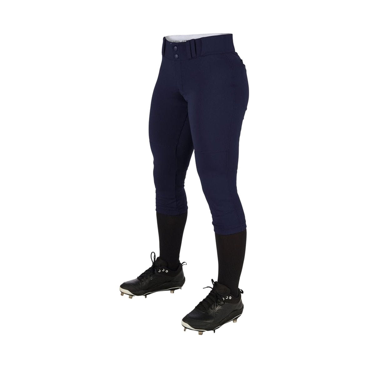 Champro Youth Tournament Girls Traditional Low-Rise Softball Pants â€” Navy
