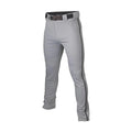 Easton Rival+ Open Bottom Piped Baseball Pants â€” Grey/Black
