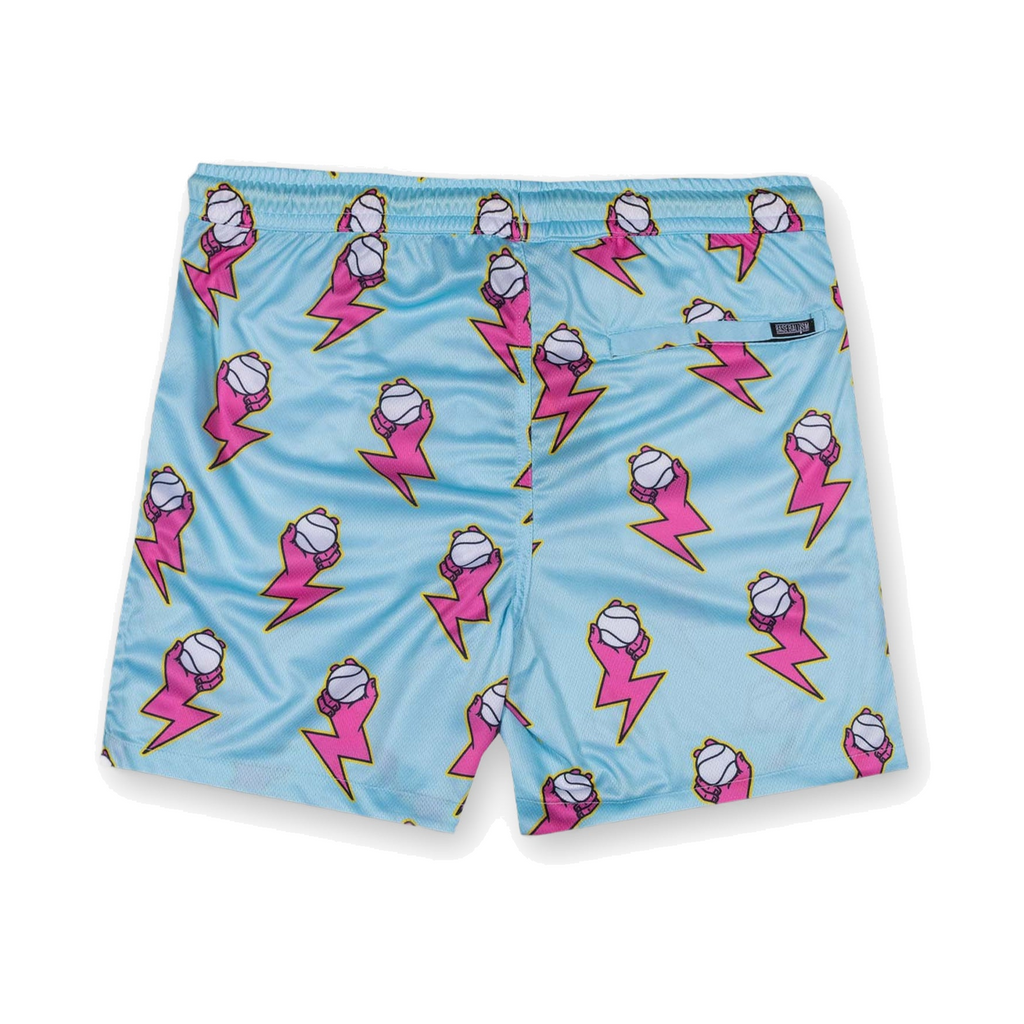 Baseballism Electric Arms Diamond Air Youth Mesh Shorts Blue 2