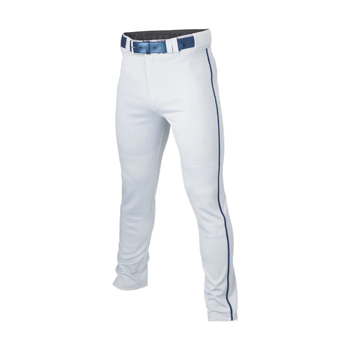 Easton Rival+ Open Bottom Piped Baseball Pants â€” White/Navy