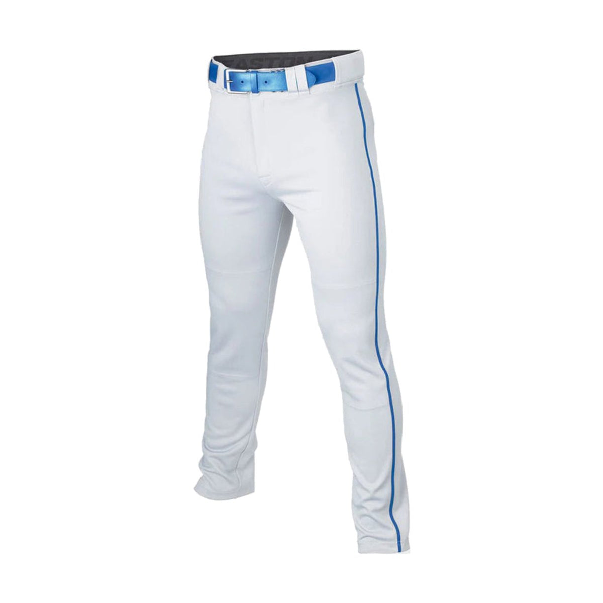 Easton Rival+ Open Bottom Piped Baseball Pants â€” White/Royal