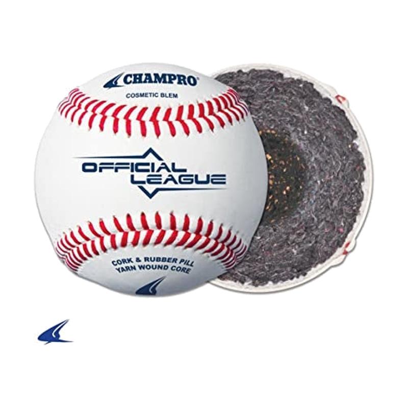 Champro CBB-200  Official League - Cushion Cork Core - Full Grain Leather Cover Baseballs