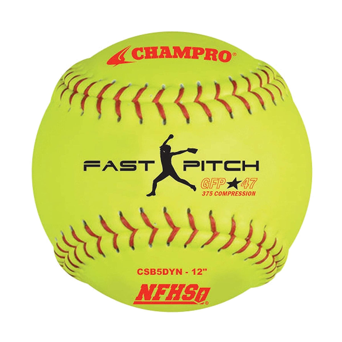 Champro NFHS 12" Fastpitch - Leather Cover .47 Cor