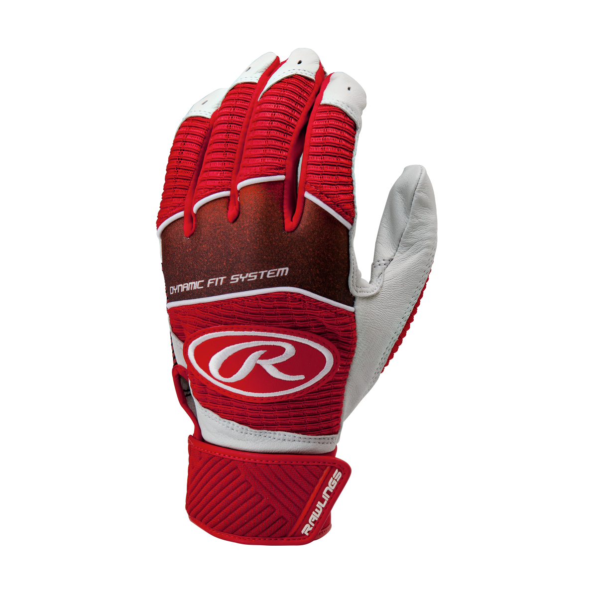 Rawlings Adult Workhorse Batting Gloves â€” Red
