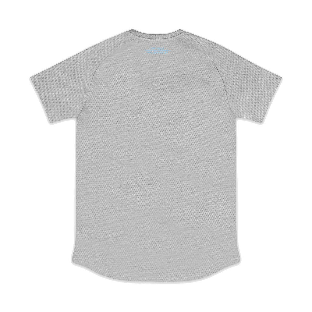Baseball Lifestyle Diamond Tech Youth Tee Grey/Light Blue 2