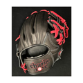 Custom Fielders Mitt Black/Red Japanese Kip 11.25 in