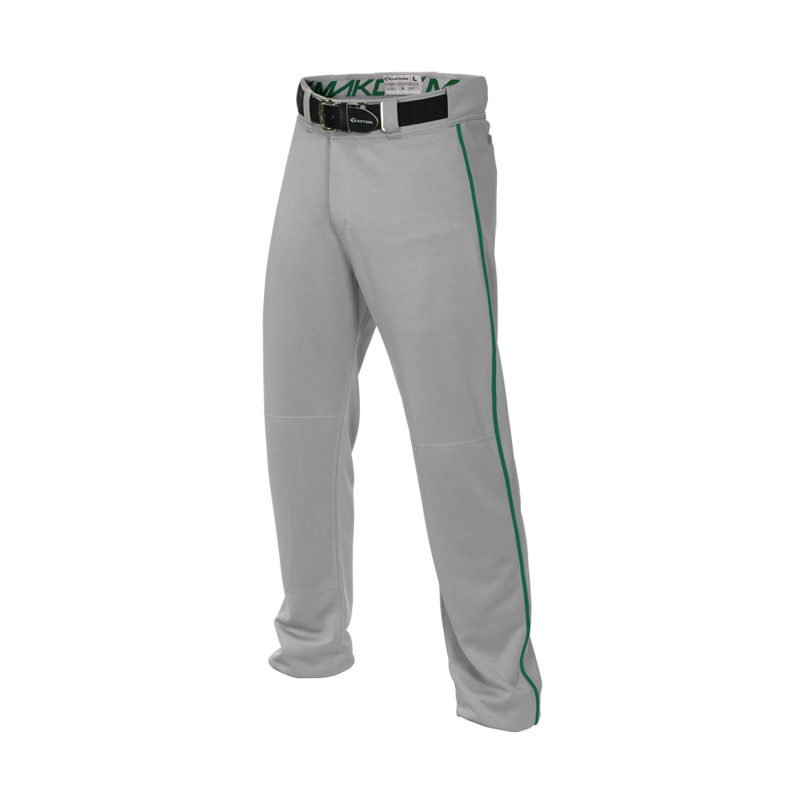 Easton Youth Mako II Piped Baseball Pants Grey/Green front