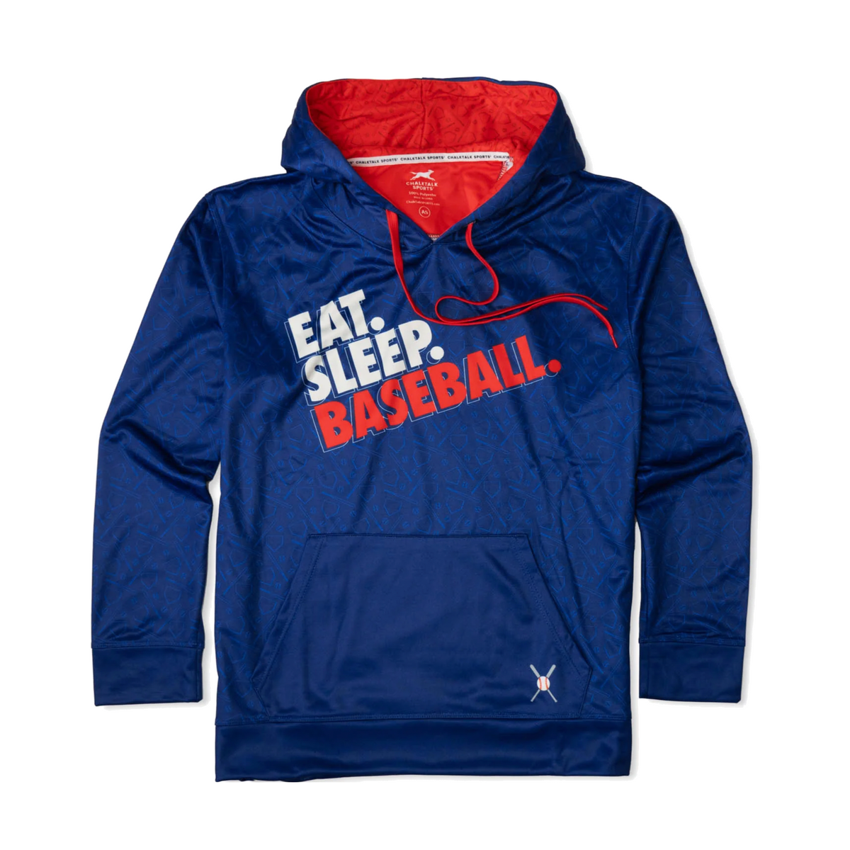 Baseball Gameday Hoodie Eat Sleep