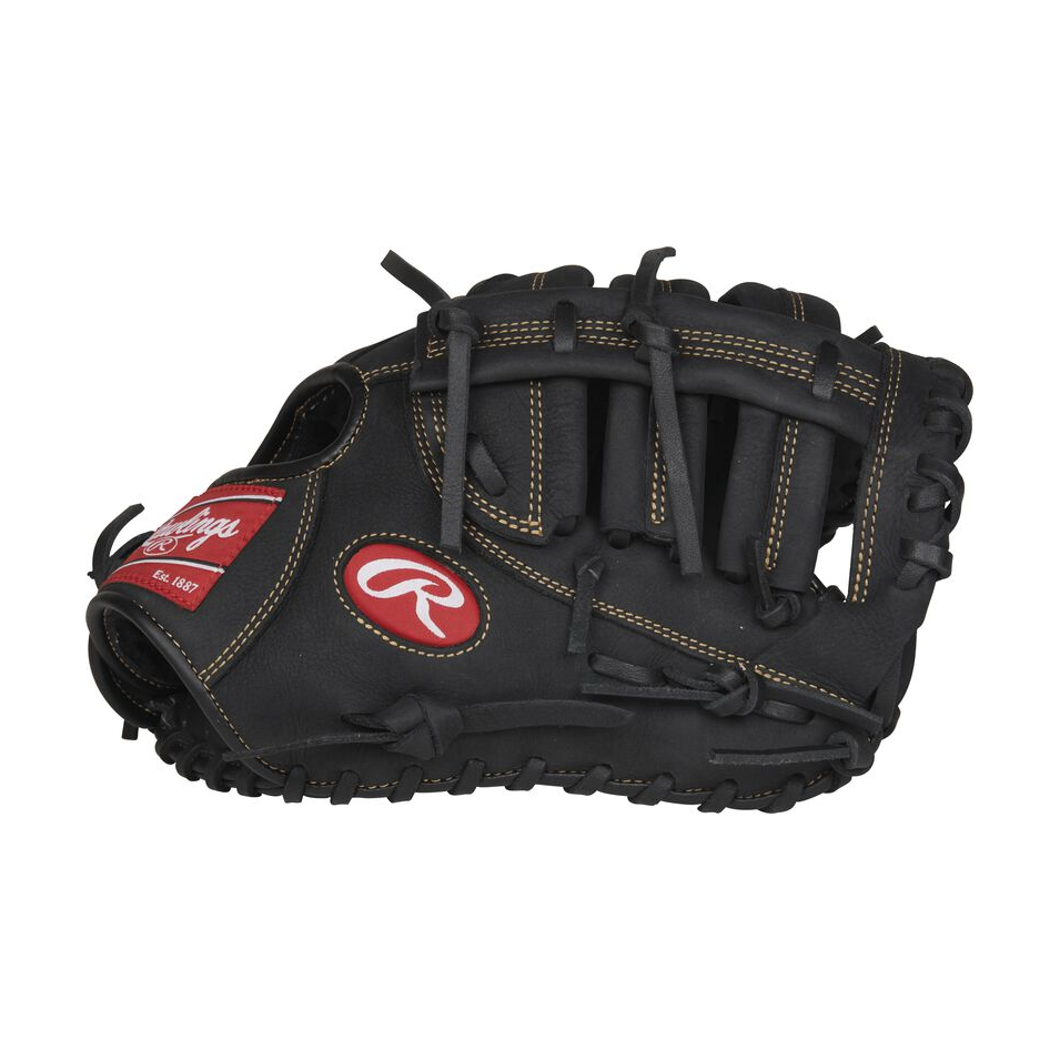 Web back view of black Renegade 11.5-in Youth First Base Mitt — view 1
