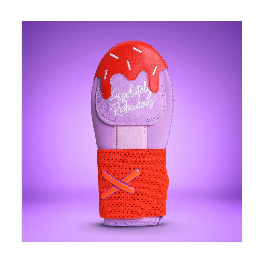 Absolutely Ridiculous Purple/Orange Drip Sliding Mitt