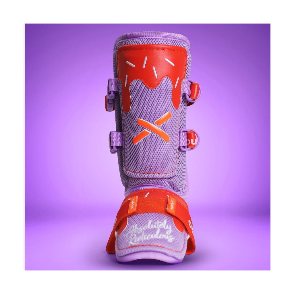 Absolutely Ridiculous Purple/Orange Drip Leg Guard