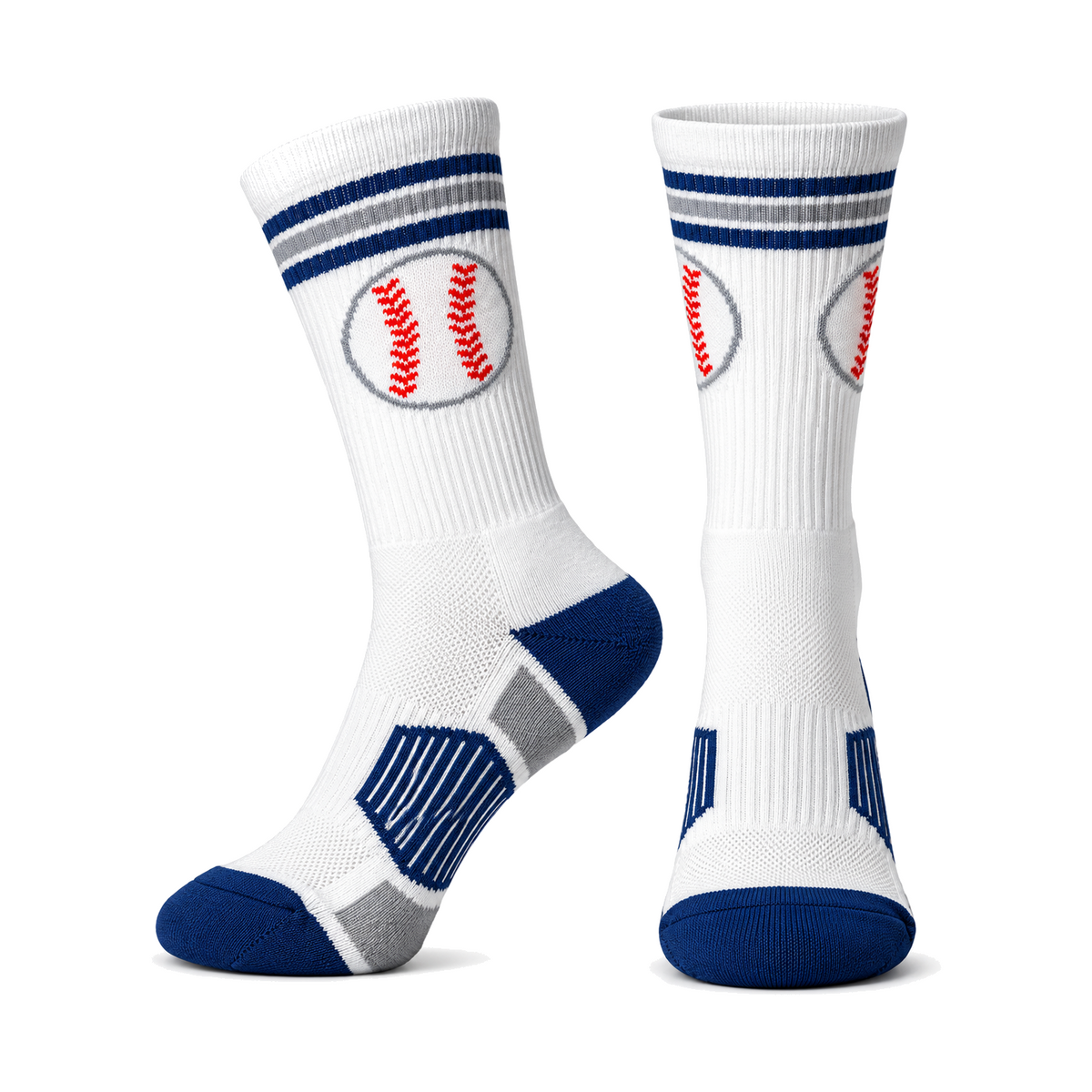Chalktalk Baseball Woven Mid Calf Socks Youth