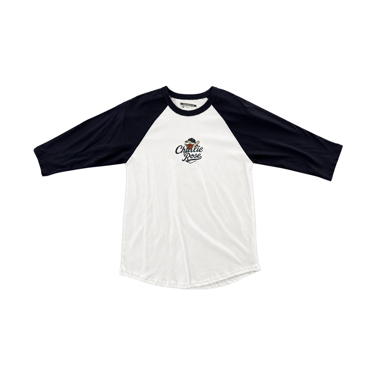 Charlie Rose Adult Rose Logo 3/4 T-Shirt