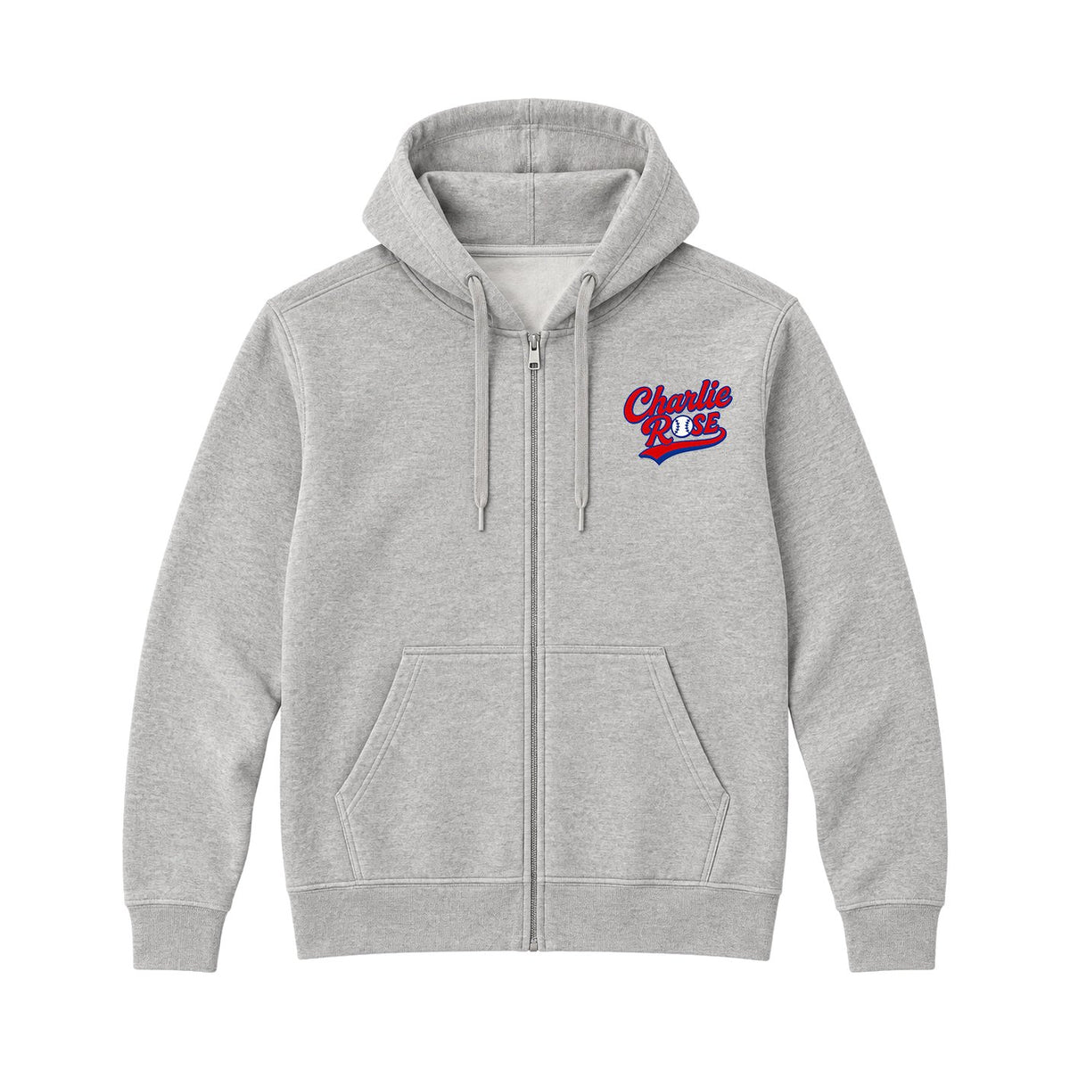 Charlie Rose Adult Regular Full Zip Hoodie
