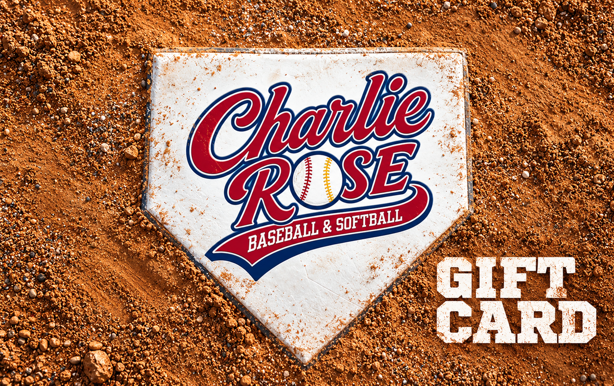 Charlie Rose gift card featuring the home plate design