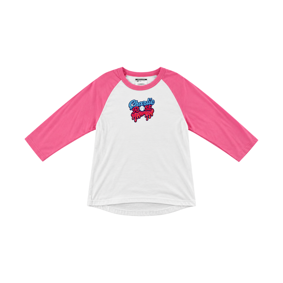 Charlie Rose Youth Drip Logo 3/4 T-Shirt