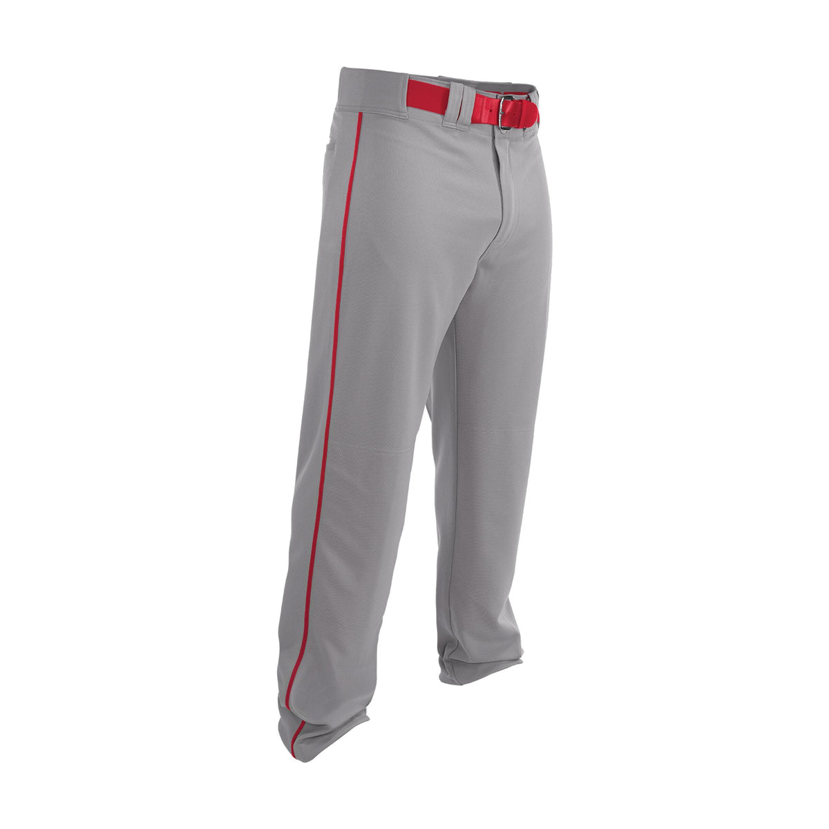 Easton Rival 2 Piped Baseball Pants â€” Grey/Scarlet