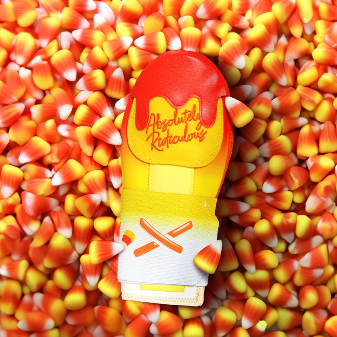 Absolutely Ridiculous Candy Corn Sliding Mitt