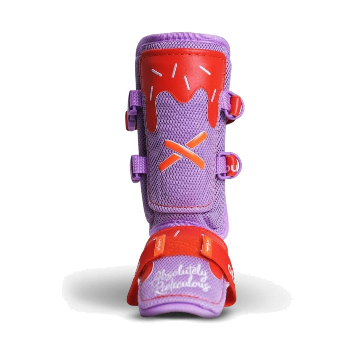 Absolutely Ridiculous Purple/Orange Drip Leg Guard