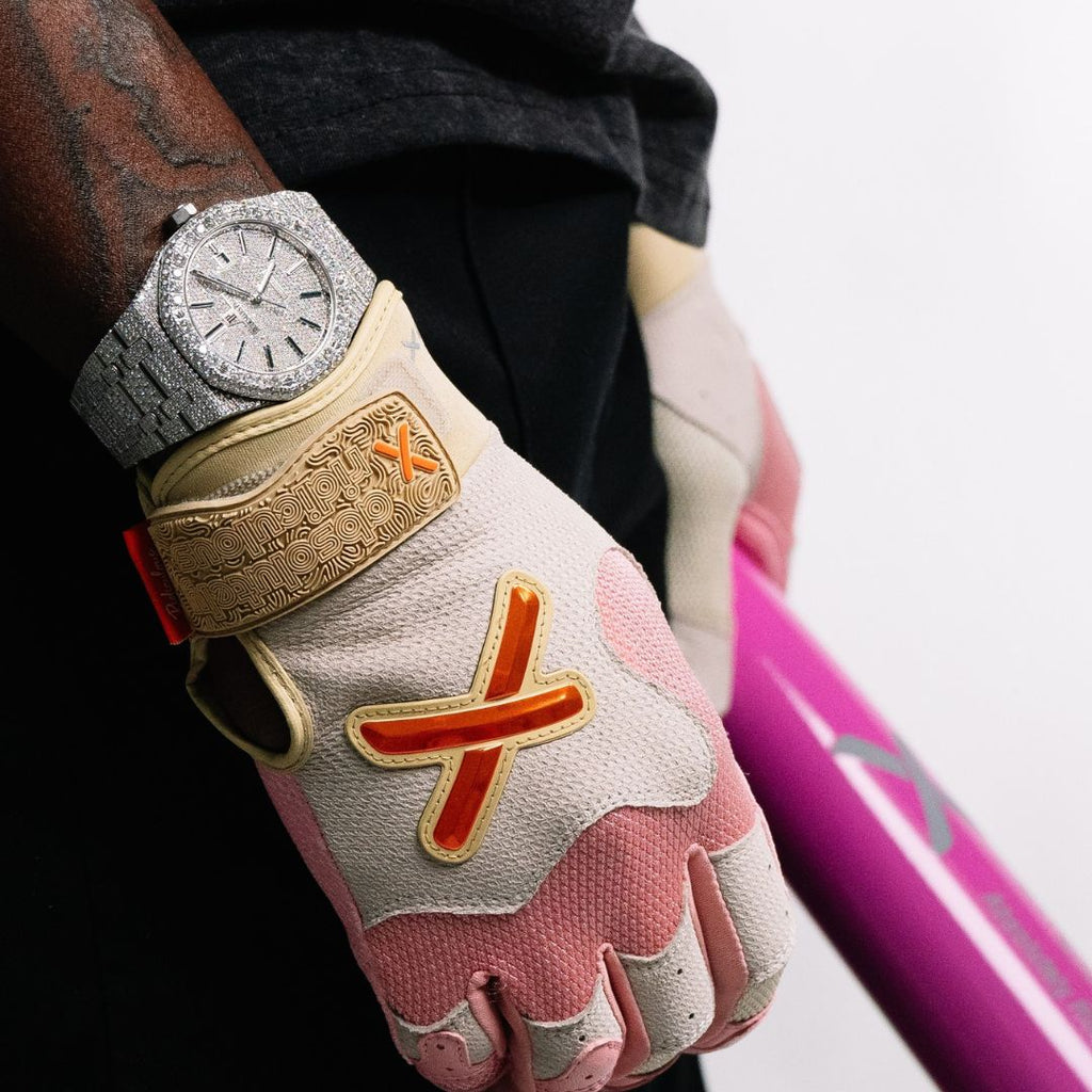 Absolutely Ridiculous Strawberry Ice Cream Adult Batting Gloves