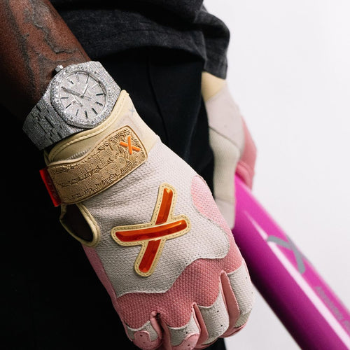 Absolutely Ridiculous Strawberry Ice Cream Adult Batting Gloves