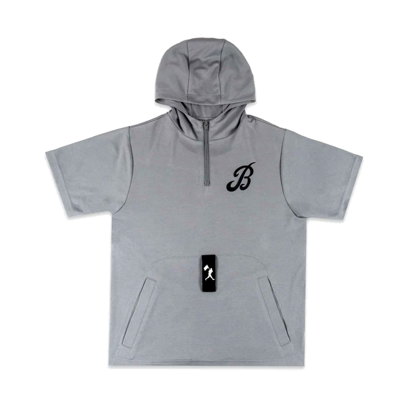 Bat Bros War Path BP Hooded Tee Grey