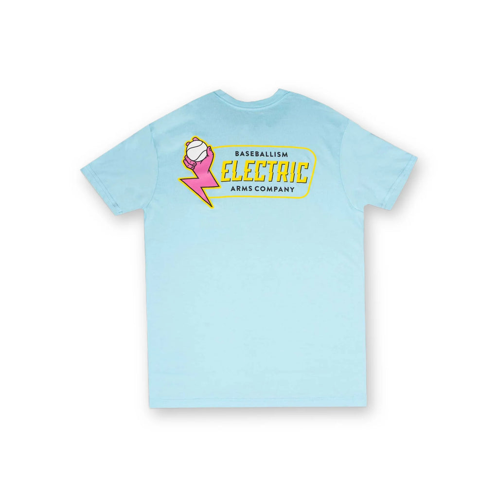 Baseballism Electric Arms Youth T-Shirt Blue