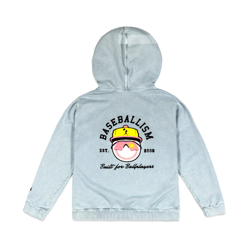 Happy Place Hoodie Grey