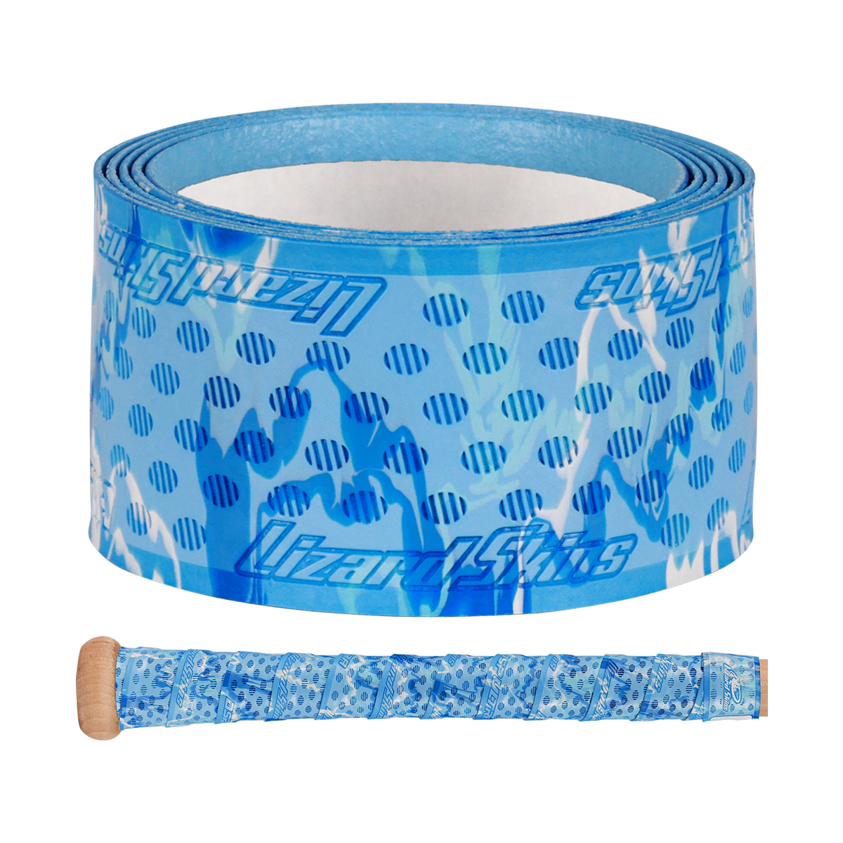 Lizard Skins Camo 1.1 mm Dura Soft Polymer Bat Grip — Glacier Camo