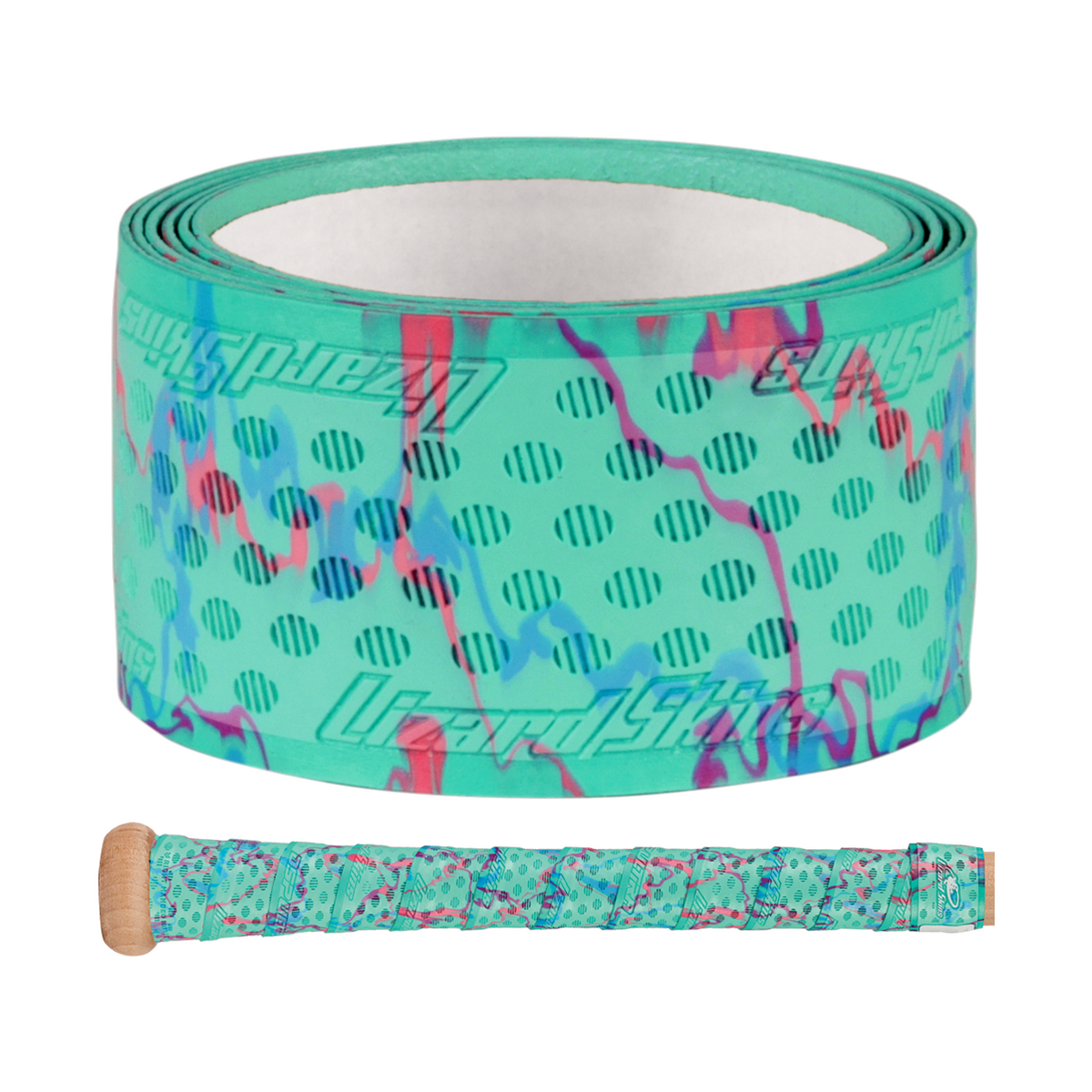 Lizard Skins Camo 1.1 mm Dura Soft Polymer Bat Grip — Coral Camo
