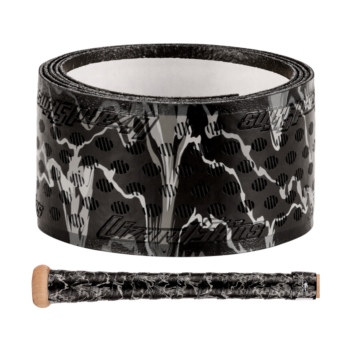 Lizard Skins Camo 1.1 mm Dura Soft Polymer Bat Grip — Carbon Camo