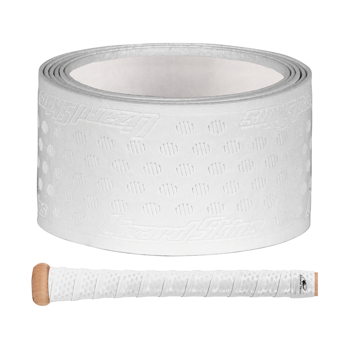 Lizard Skins 1.1 mm Dura Soft Polymer Bat Grip — Diamond White