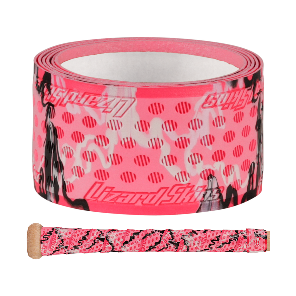 Lizard Skins Camo 1.1 mm Dura Soft Polymer Bat Grip — Pink Camo