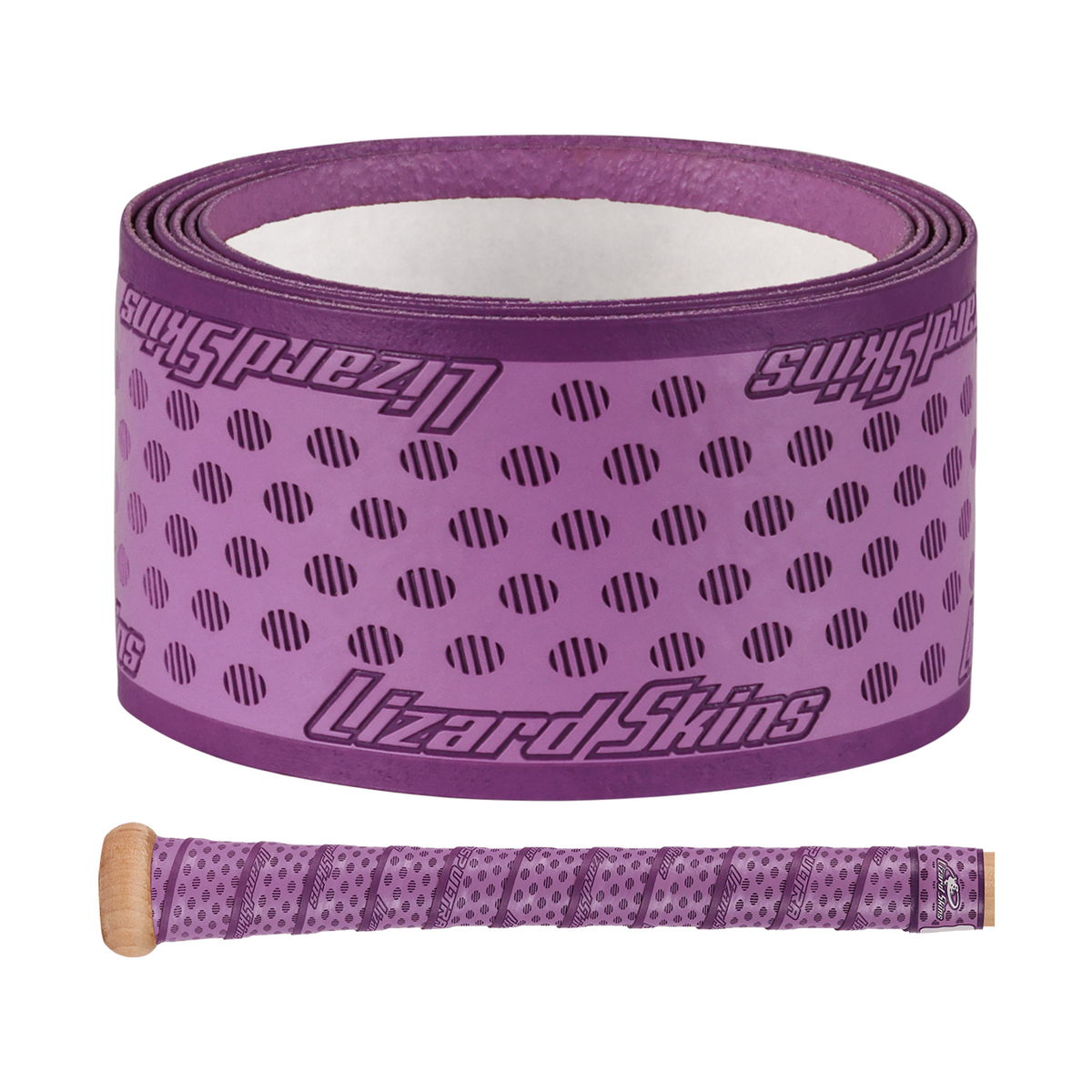 Lizard Skins 1.1 mm Dura Soft Polymer Bat Grip — Violet