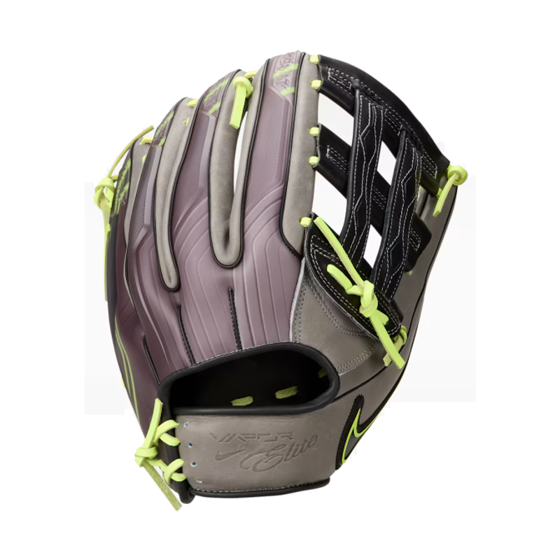 Nike Vapor Elite H Web RHT Smoke Grey/Volt/Black  12.75 in