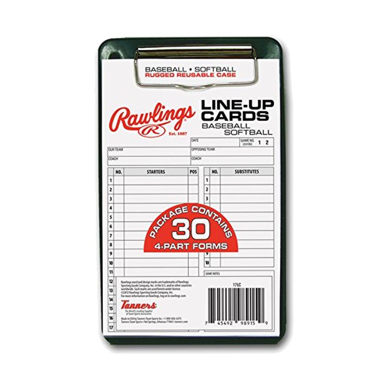 Rawlings System-17 Lineup Cards with Case
