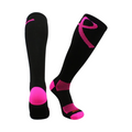 Pink Ribbon Awareness Socks Over the Calf