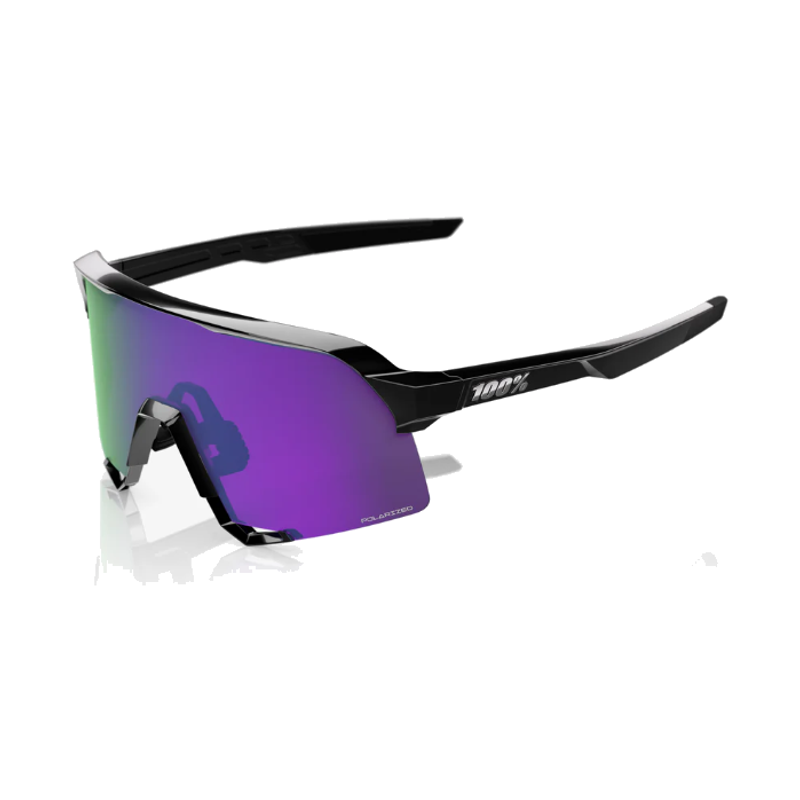 S3 Polished Black HiPER Lavender Mirror Polarized Lens