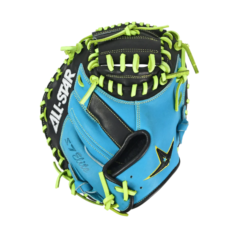 S7 Elite Catchers Mitt 33in Sky Blue/Black