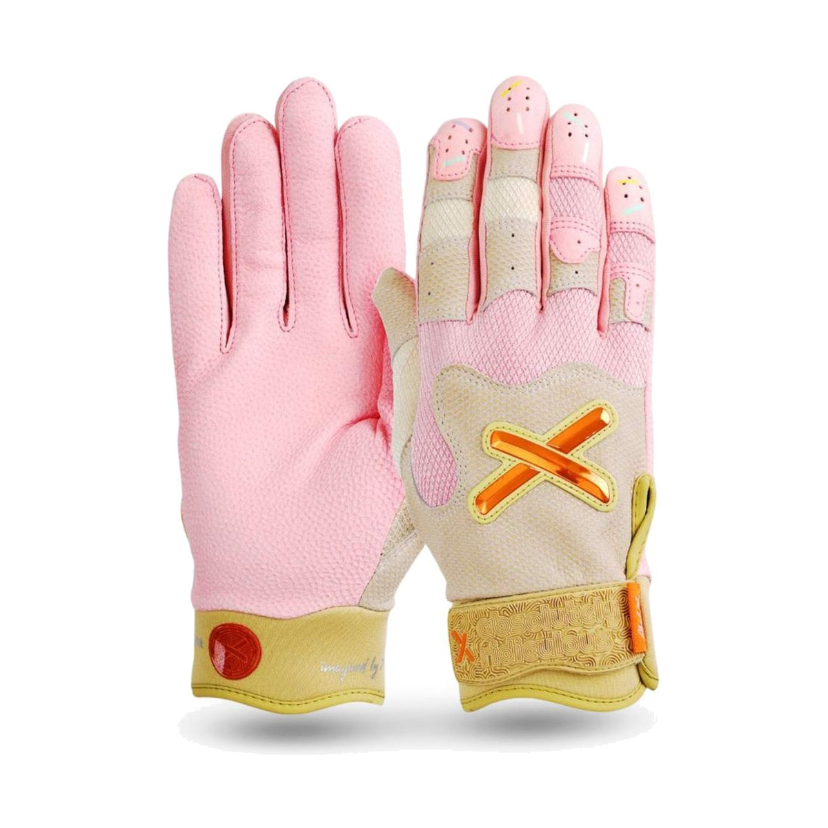 Absolutely Ridiculous Strawberry Ice Cream Adult Batting Gloves