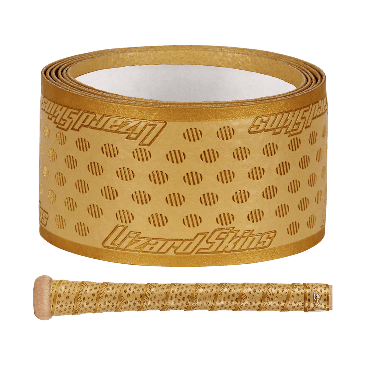 Lizard Skins 0.5 mm Dura Soft Polymer Bat Grip â€” Gold